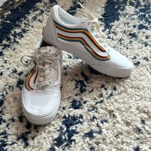 Youth/Womens Pride Vans Sneakers